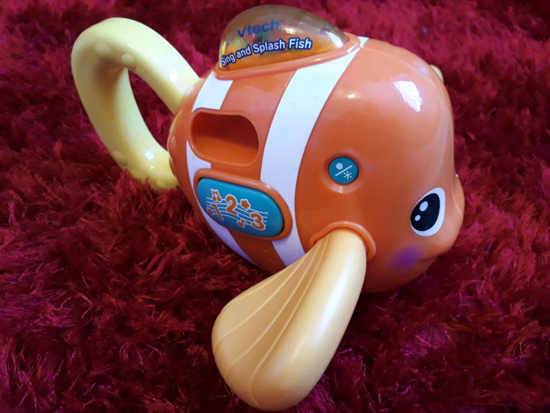 vtech sing and splash fish bath toy